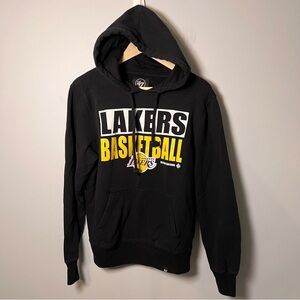 Los Angeles Lakers Hoodie Men’s S '47 Brand Black Pullover Sweatshirt NBA